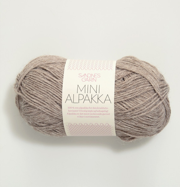 Mini Alpakka - Graubeige meliert (2650)