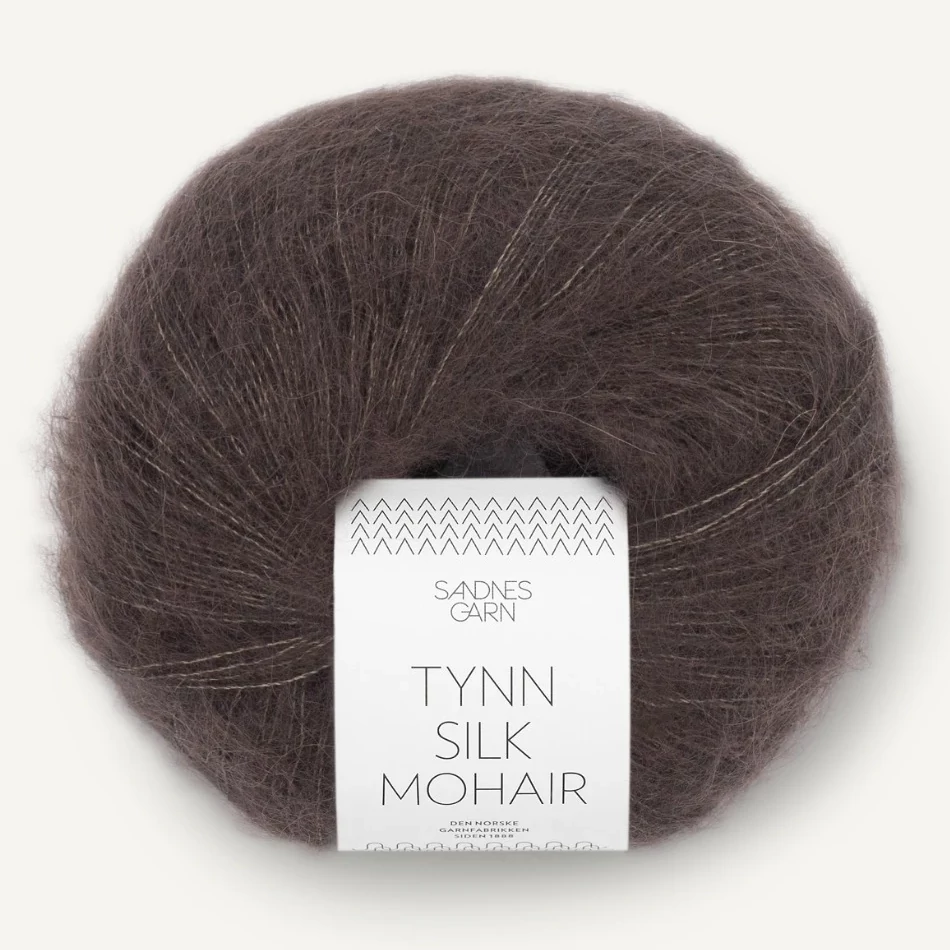 Tynn Silk Mohair - 3880 (Mørk Sjokolade)