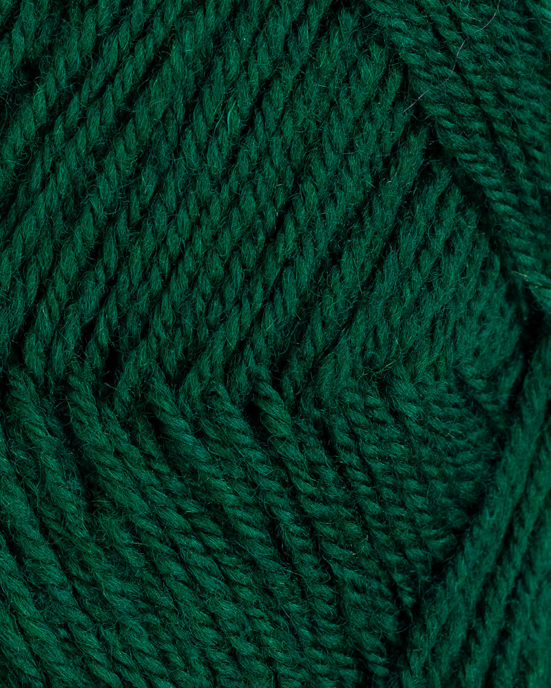 3-tråds strikkegarn - 123 (Dyp grønn)