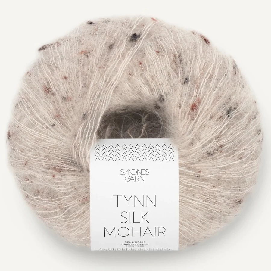 Tynn Silk Mohair - 2600 (Greige Tweed)