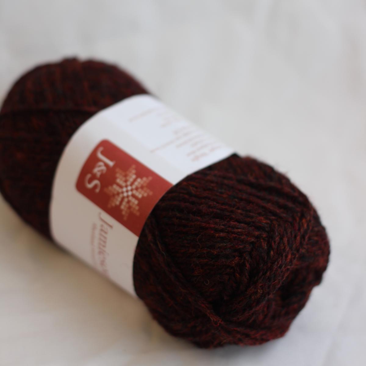 2ply Jumper Weight - FC13 (Dark Red Mix)