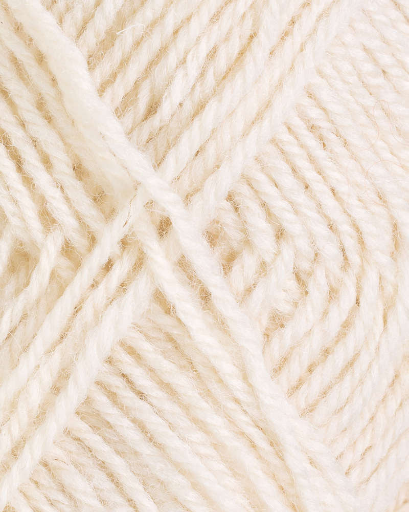 3-tråds strikkegarn - 101 (Natur)