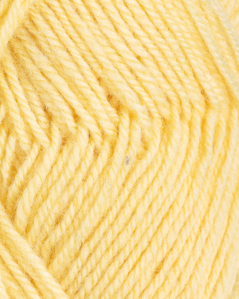3-tråds strikkegarn - 120 (Lys gul)