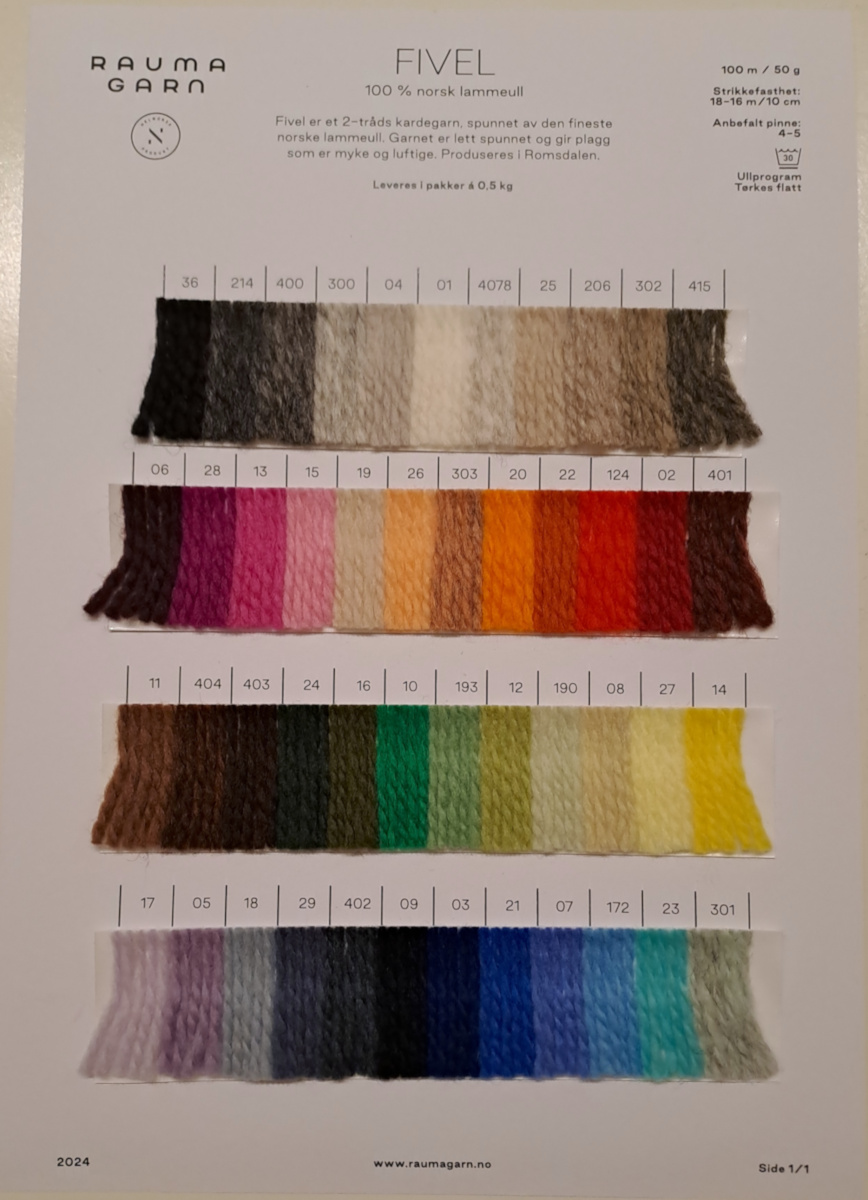 Rauma Farbkarte - Fivel