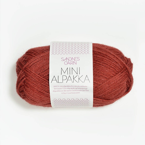 Mini Alpakka - Mørk Terrakotta (4035)