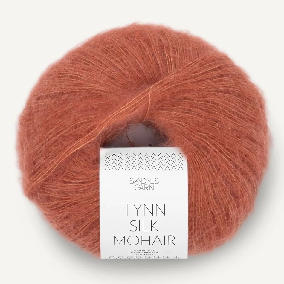 Tynn Silk Mohair - 3535 (Lys Kobberbrun)