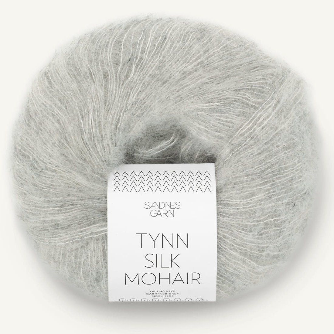 Tynn Silk Mohair - 1022 (Lys Gråmelert)