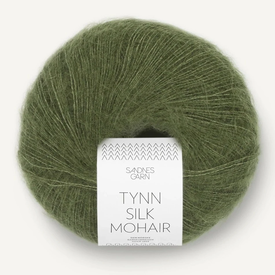 Tynn Silk Mohair - 9062 (Olivengrønn)