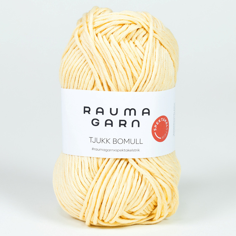Tjukk Bomull - 324 (Strågul)