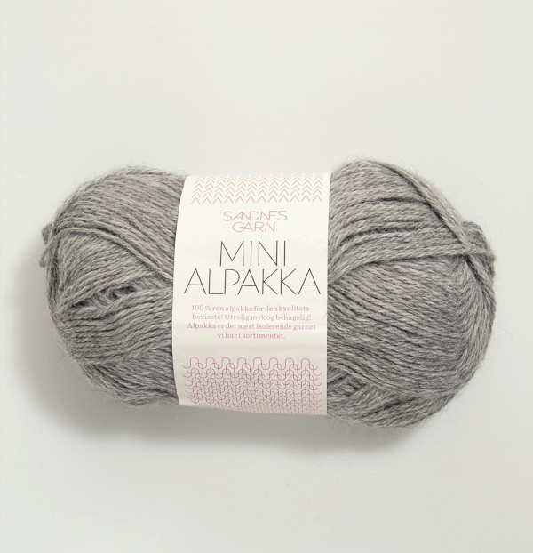 Mini Alpakka - Mittelgrau (1042)