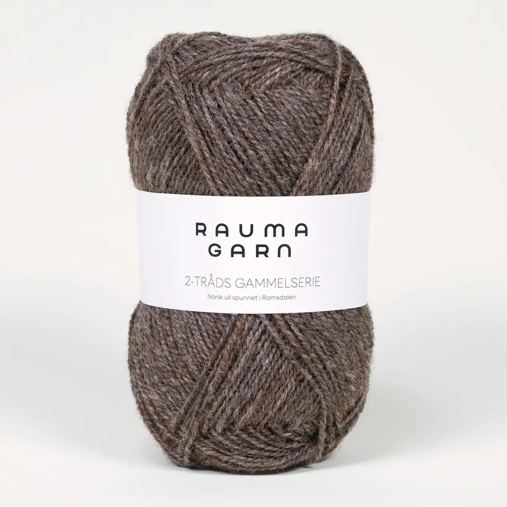 2-tråds Gammelserie - 411 (Brun melert)