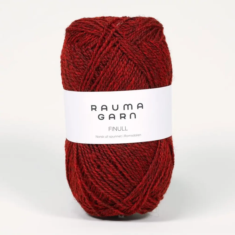 Finull - 4120 (Rød mørkmelert)
