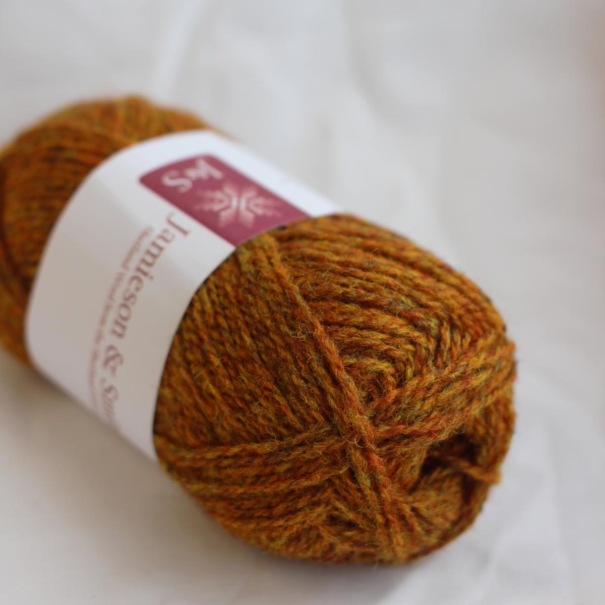 2ply Jumper Weight - 1285 (Bright Rust Orange Mix)