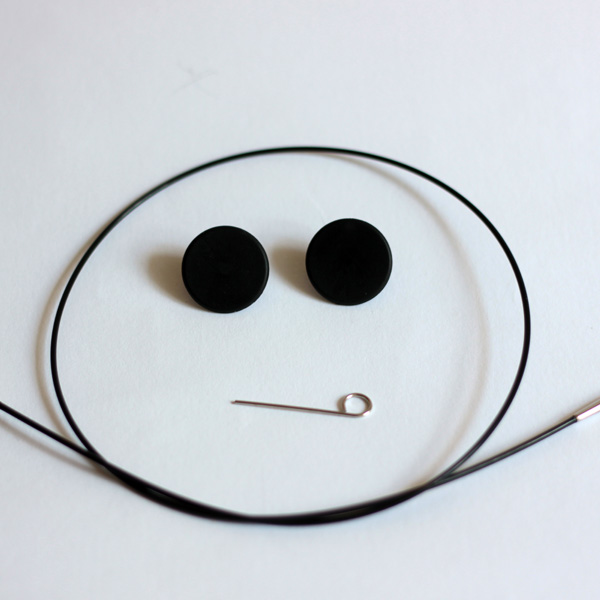 Knit Pro Nadelseil schwarz